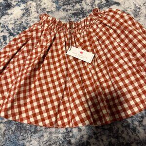 Pink Chicken checkered skirt